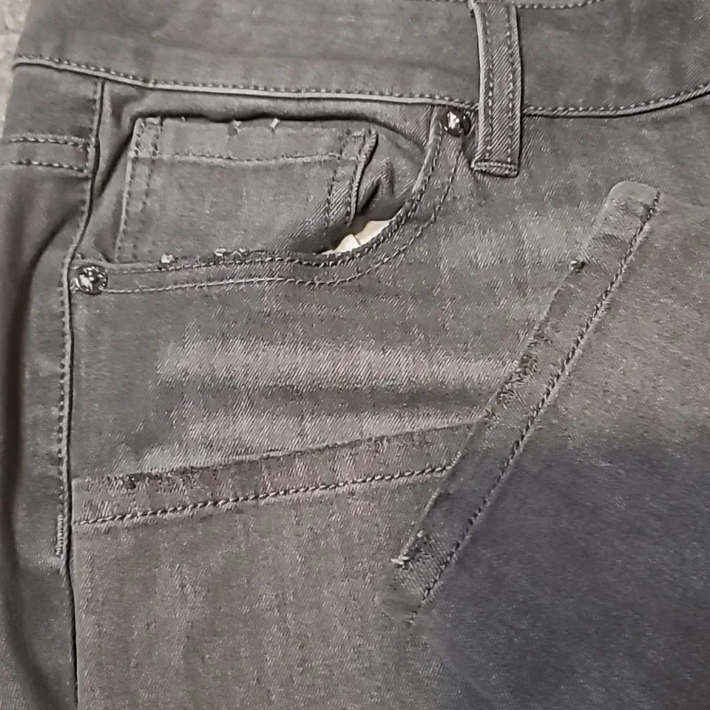 Lane Bryant NEW  Ultimate Stretch High Rise Skinny Grey Jeans Size 18